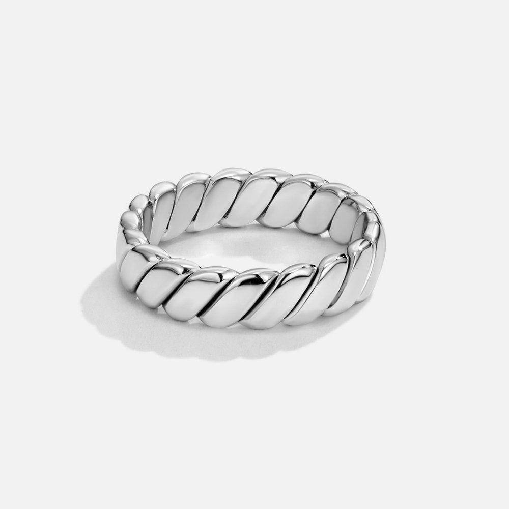 Bague Torsadée en Argent Infini 0