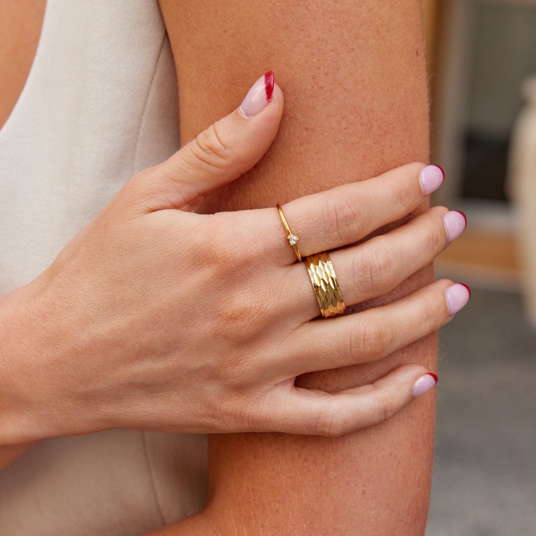 Bague Cœur en Cristal Élégante 2