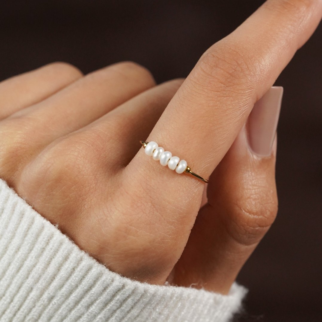 Bague Élégante en Perle d'Eau Douce 4