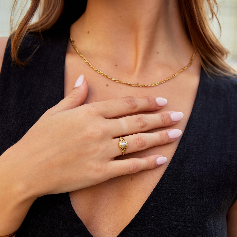 Bague Vintage Perle Royale 2