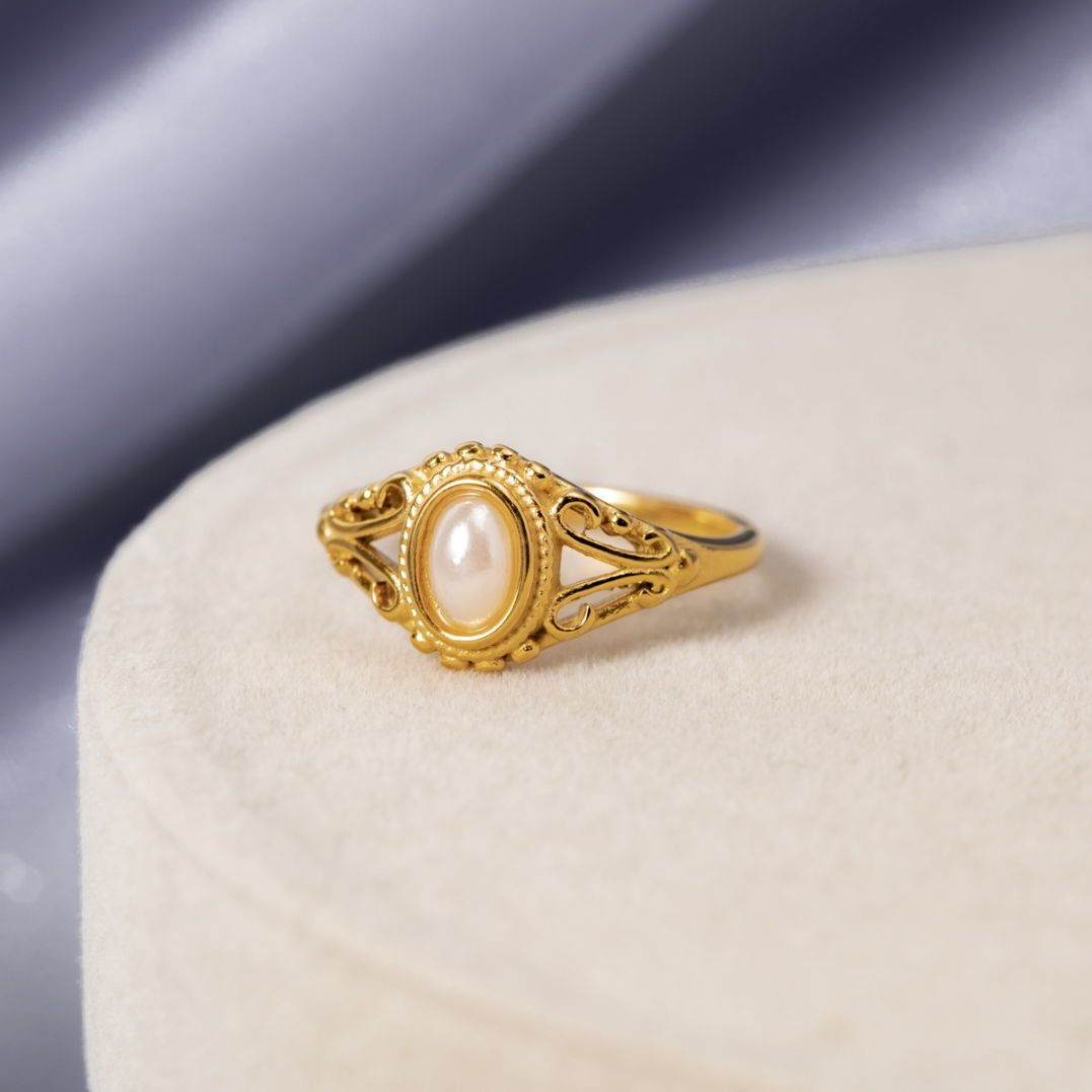 Bague Vintage Perle Royale 3