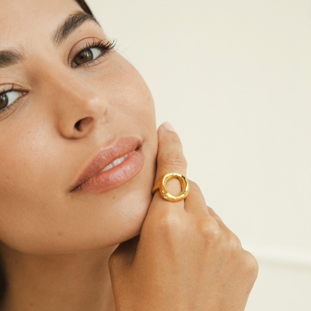 Bague en Or Fondu Élégante 4